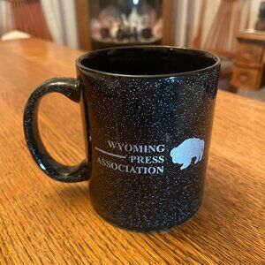 Wyoming Press Association Newspapers Themed Coffee Cup Mug by M Ware